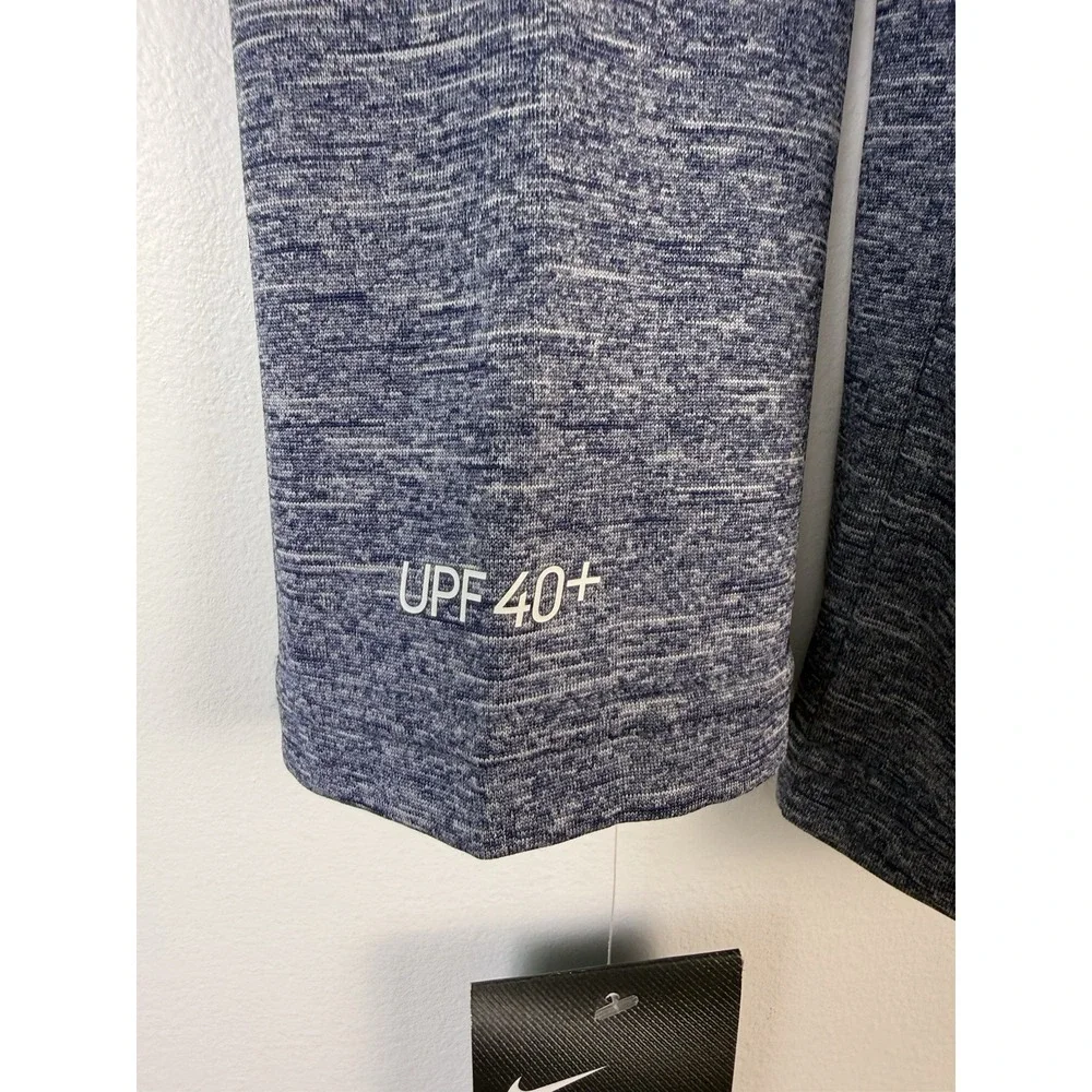 NWT Nike Dri-Fit Swim Men's Long-Sleeve Hydroguard Swim Shirt Navy Medium